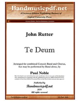 Te Deum Concert Band sheet music cover